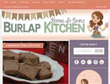 Tablet Screenshot of burlapkitchen.com